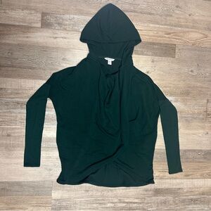 Athleta Purana Wrap Dark Green Hoodie